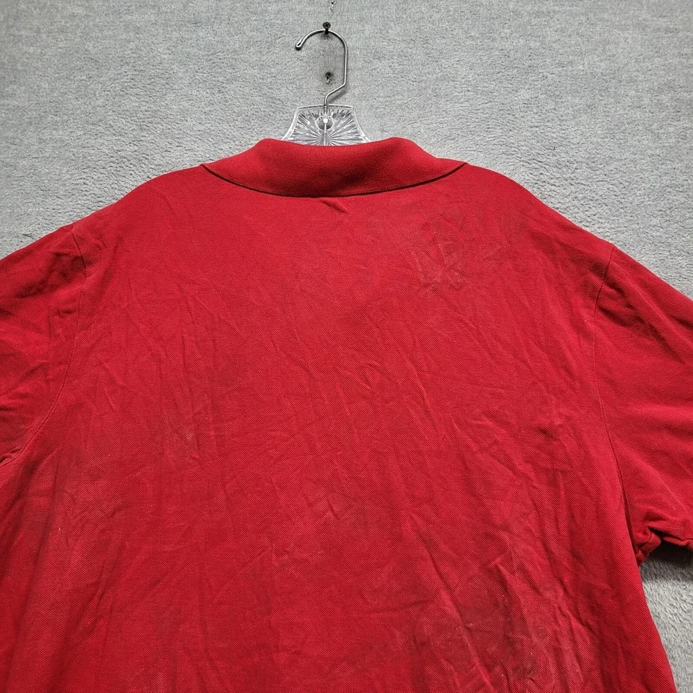 Polo Ralph Lauren Men Polo Shirt 2XL Red Big Pony Custom Fit Short Sleeve READ